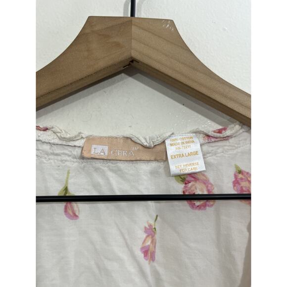 Y2K Victorian Inspired Renaissance Floral Top XL Peasant Romantic Fairy Cottage - Picture 3 of 10